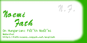 noemi fath business card